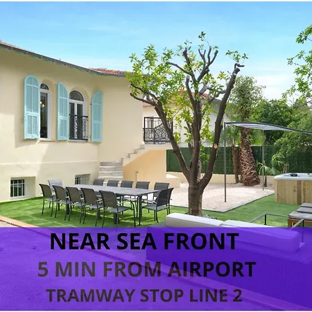 Des Pergolas Au Pied Du Tram ,a 5 Min Des Plages , 15 Min Du Centre , Jacuzzi Villa
